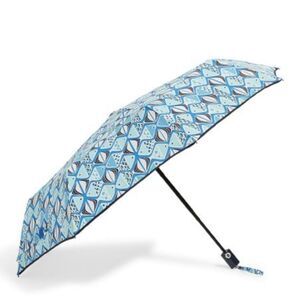 New VERA BRADLEY Umbrella Go Fish Blue NWT Automatic